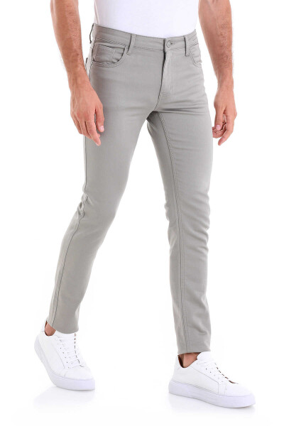 Taş Slim Fit Pamuklu 5 Cep Kanvas Pantolon - 3
