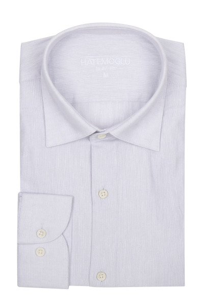 Taş Slim Fit Keten Gömlek - 3