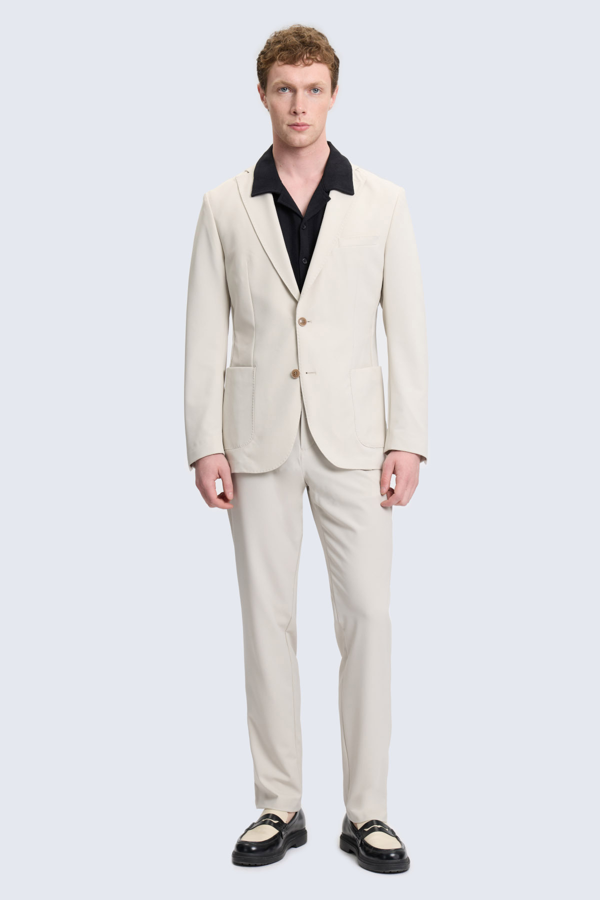 Taş Slim Fit Mono Yaka Casual Takım Elbise - 1