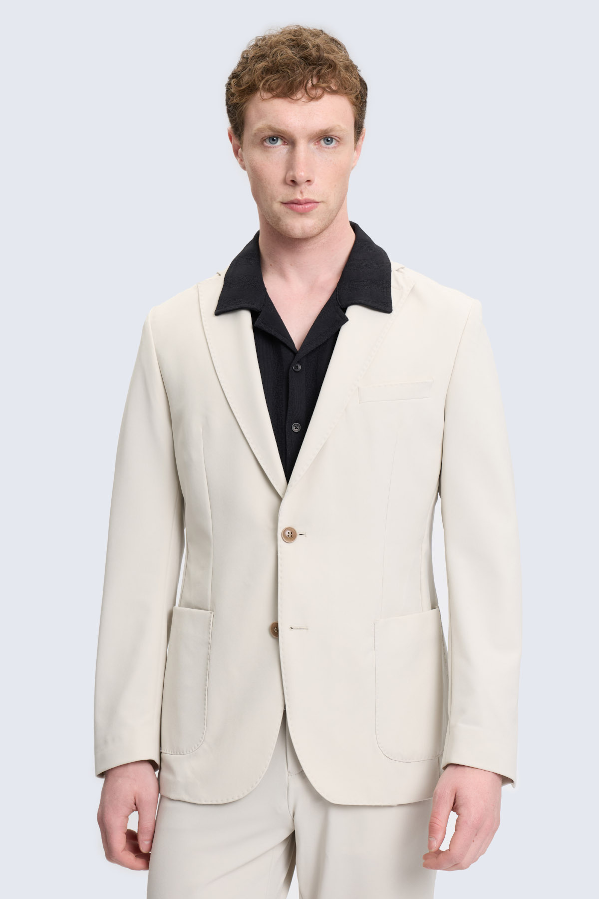 Taş Slim Fit Mono Yaka Casual Takım Elbise - 2