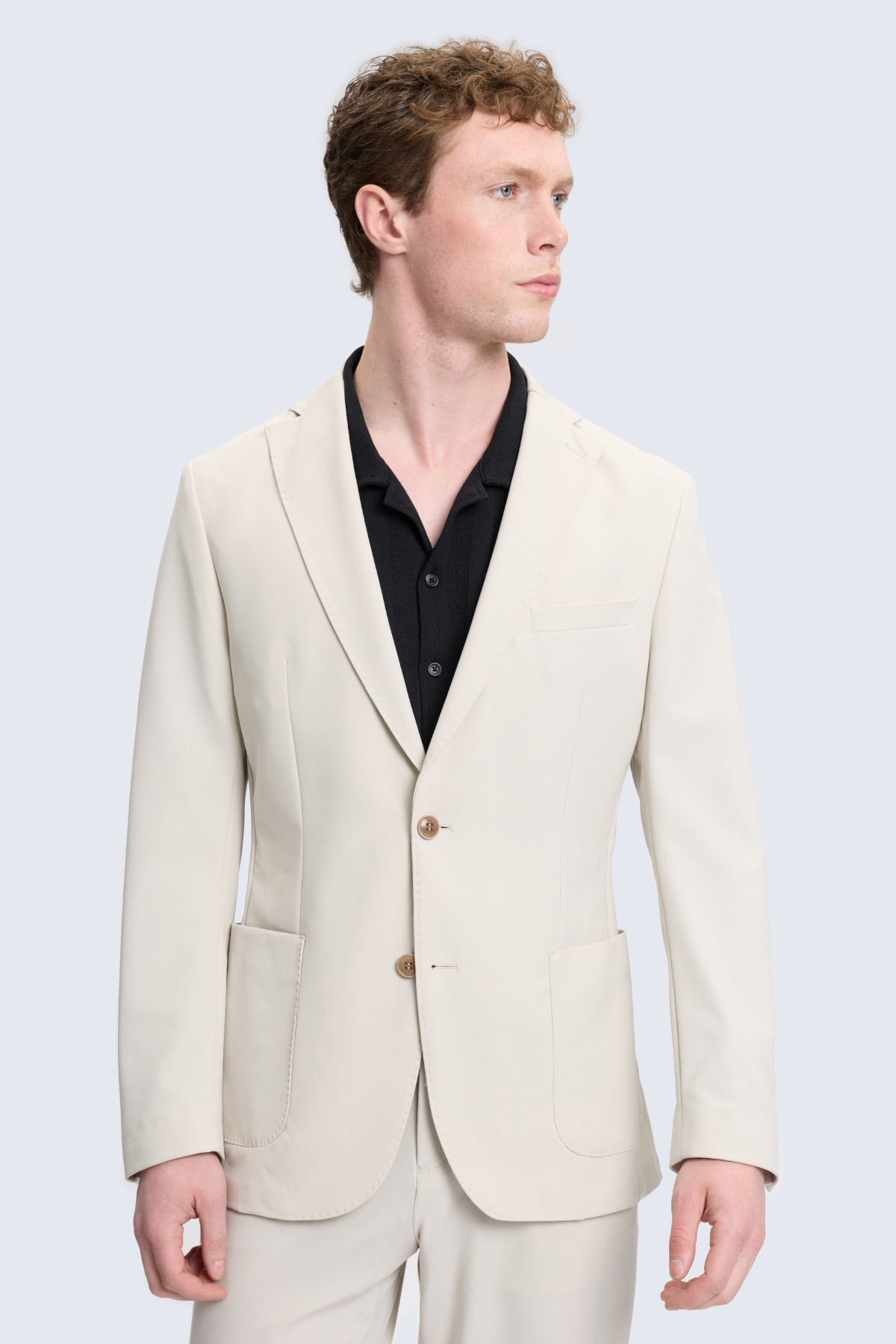 Taş Slim Fit Mono Yaka Casual Takım Elbise - 3