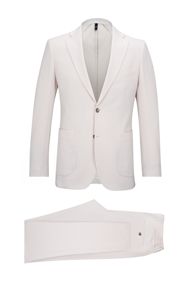 Taş Slim Fit Mono Yaka Casual Takım Elbise - HTML