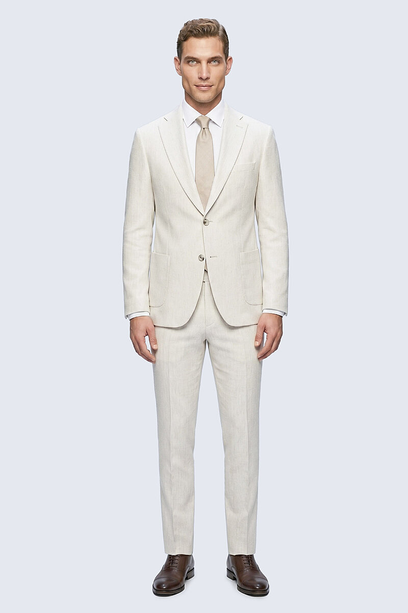 Taş Slim Fit Mono Yaka Klasik Takım Elbise