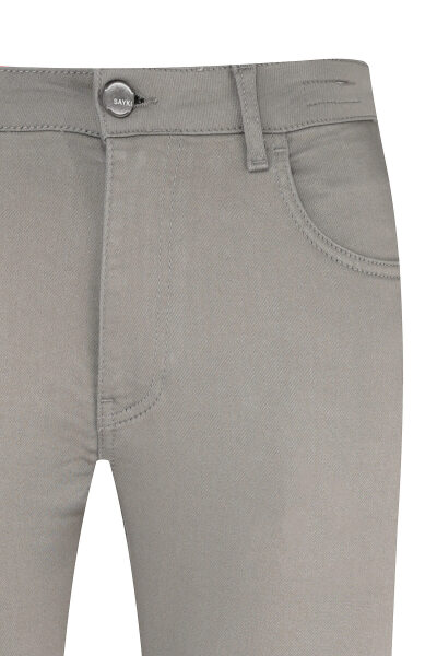 Taş Slim Fit Pamuklu 5 Cep Kanvas Pantolon - 2