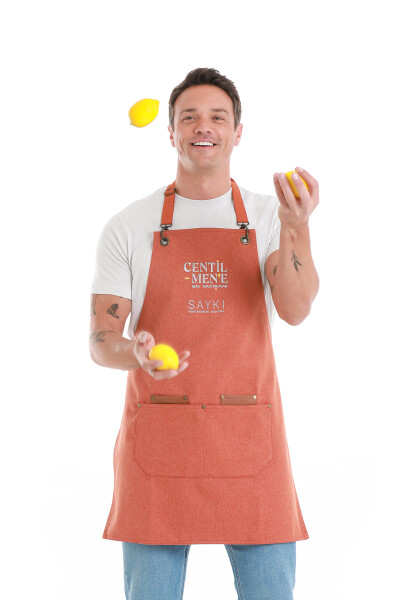 Turuncu Centilmen Mutfak Önlüğü - 4