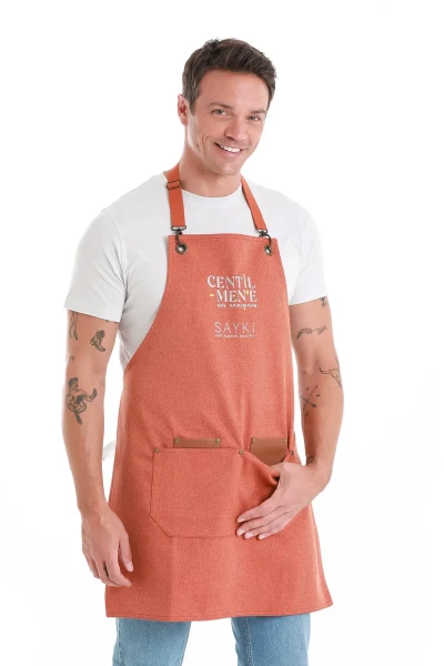 Turuncu Centilmen Mutfak Önlüğü - 3