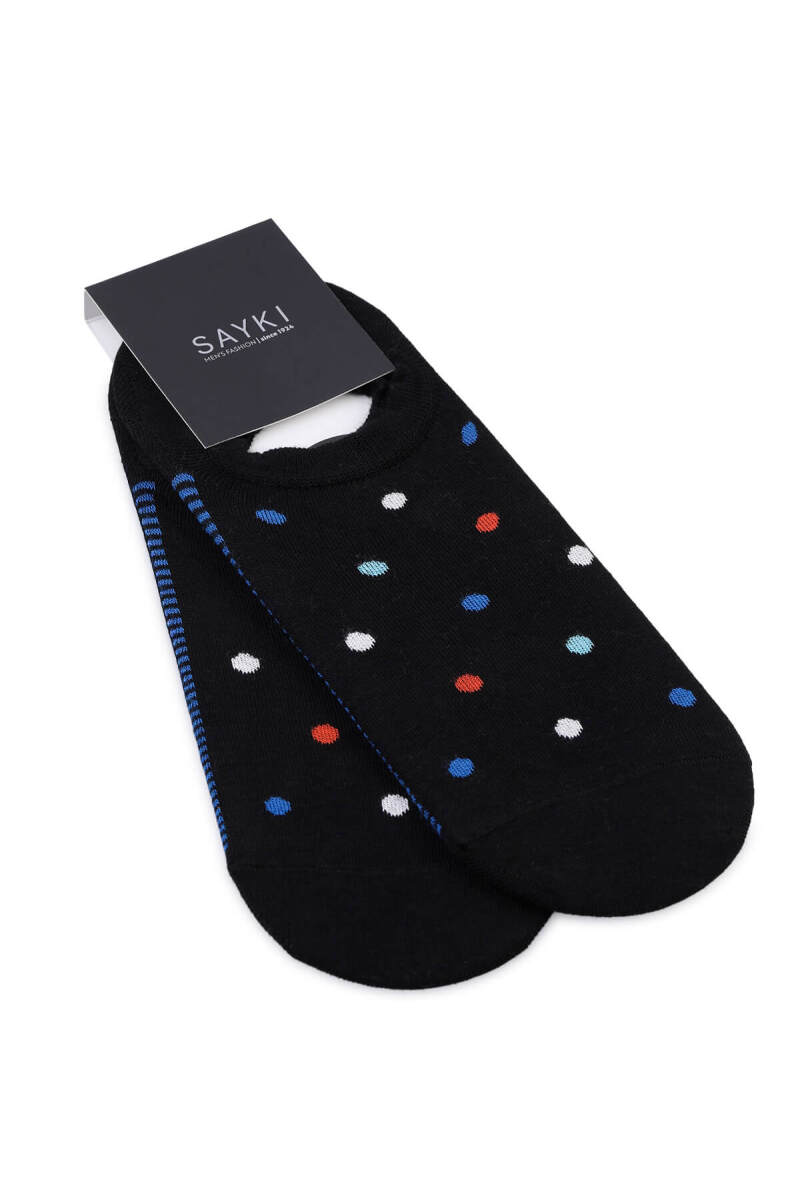 Turuncu Puantiyeli Pamuklu İkili Babet Çorap - HATEM SAYKI