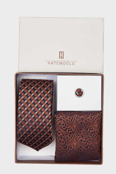 Kiremit Basic Kravat Mendil Yaka Rozeti - 2