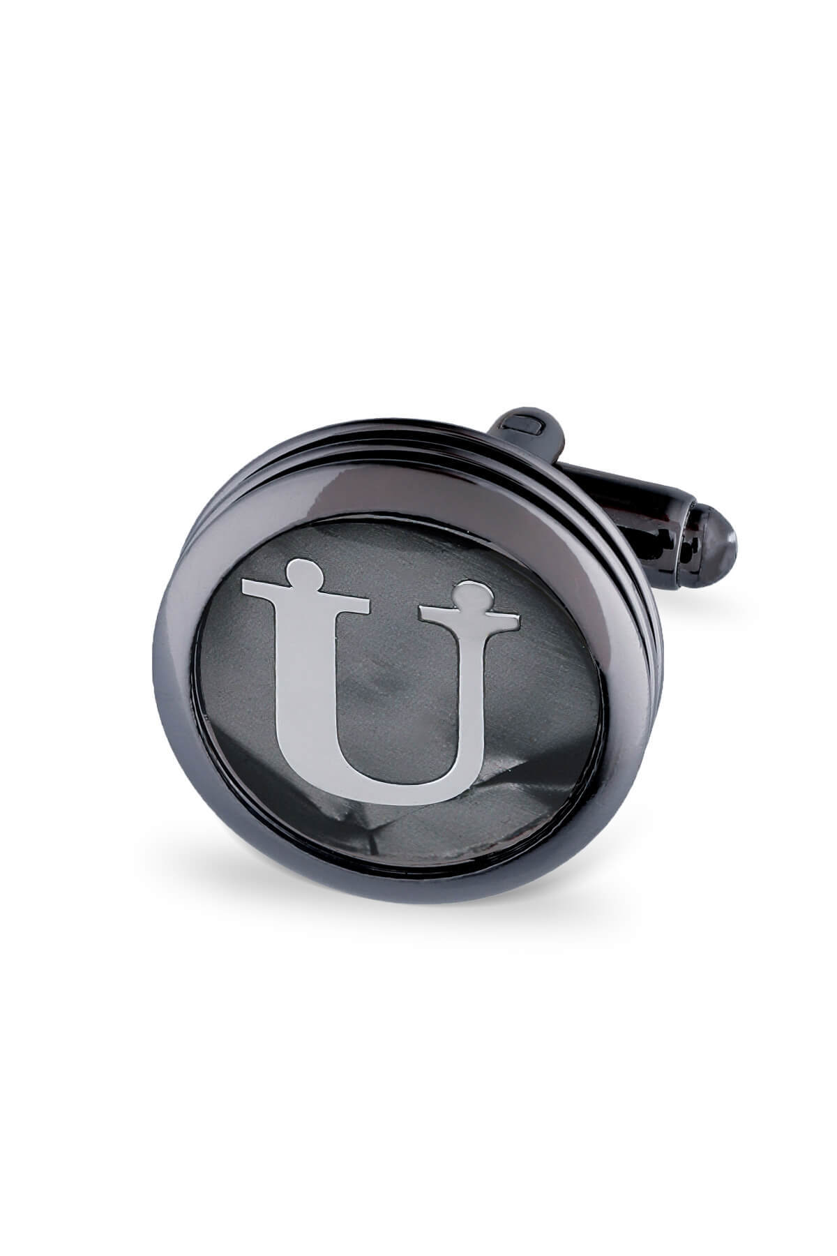 U Harfli Yuvarlak Tekli Kol Düğmesi - 3