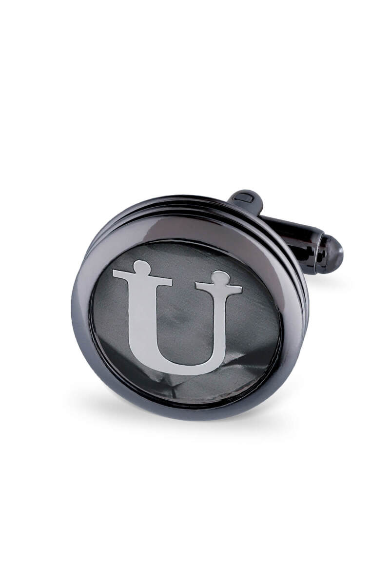 U Harfli Yuvarlak Tekli Kol Düğmesi - Hatemoğlu (1)