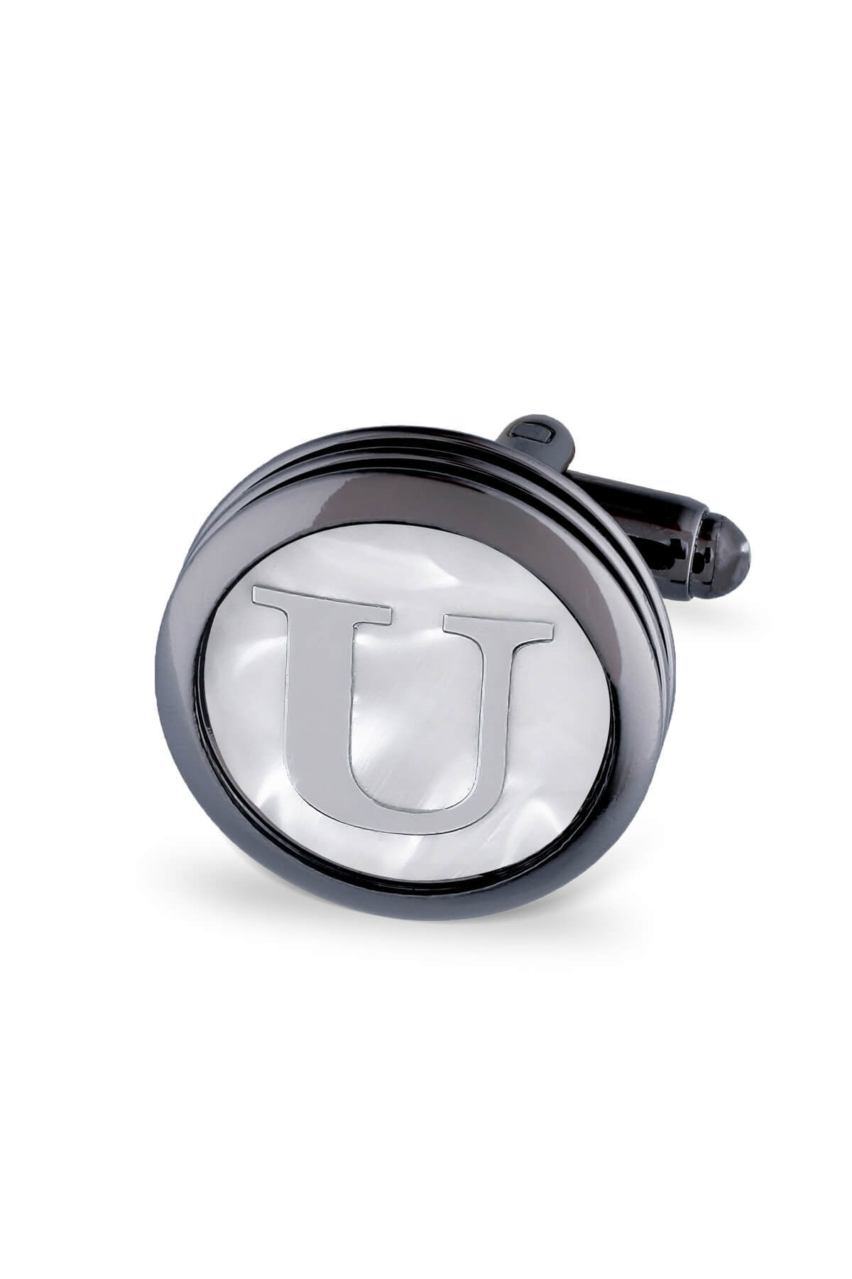 U Harfli Yuvarlak Tekli Kol Düğmesi - 1