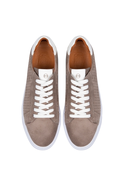 Vizon Süet Deri Sneaker - 5