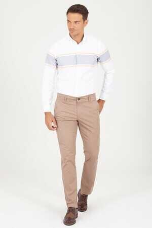 Vizon Regular Fit Pamuklu Yandan Cep Kanvas Pantolon - 7