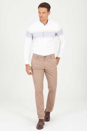 Vizon Regular Fit Pamuklu Yandan Cep Kanvas Pantolon - 13