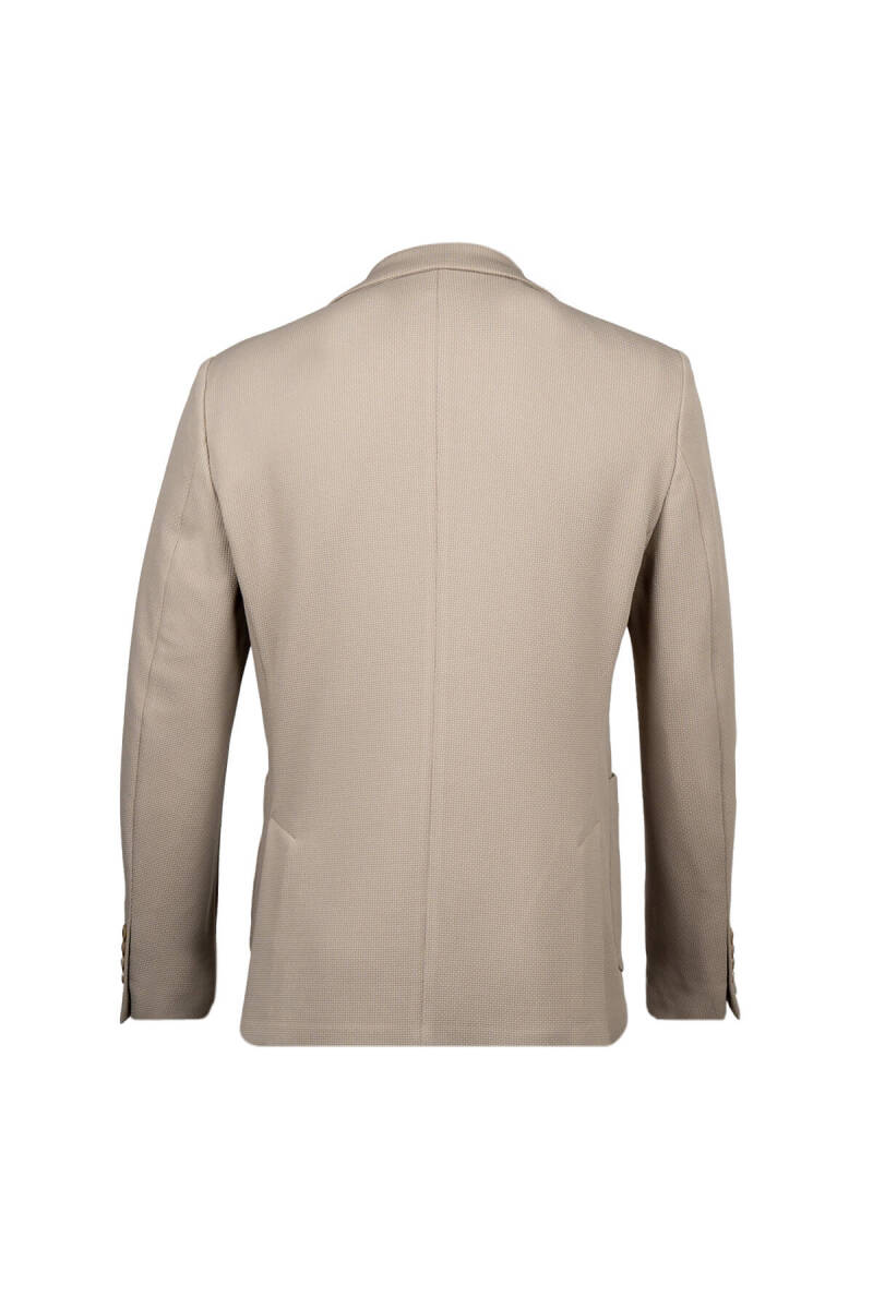 Vizon Comfort Fit Desenli Mono Yaka Klasik Ceket - HTML (1)