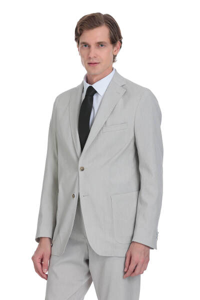 Vizon Comfort Fit Mono Yaka Casual Takım Elbise - 2