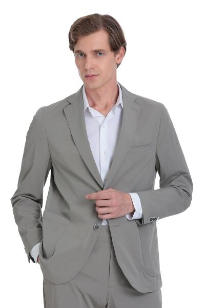 Vizon Comfort Fit Mono Yaka Casual Takım Elbise - 3