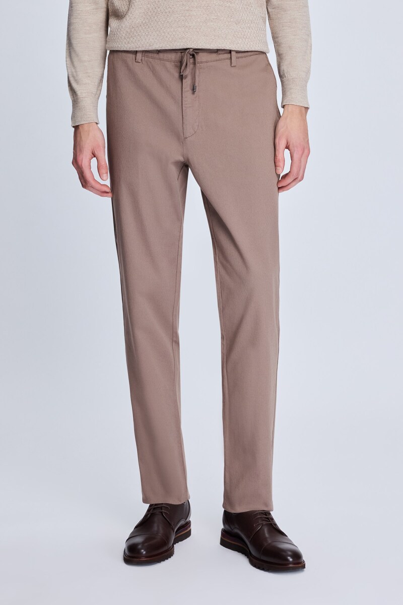 Vizon Dinamik Fit Desenli Yandan Cepli Casual Jogger Pantolon - Hatem Saykı