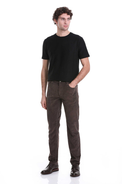 Vizon Dinamik Fit 5 Cep Casual Kadife Pantolon - 2