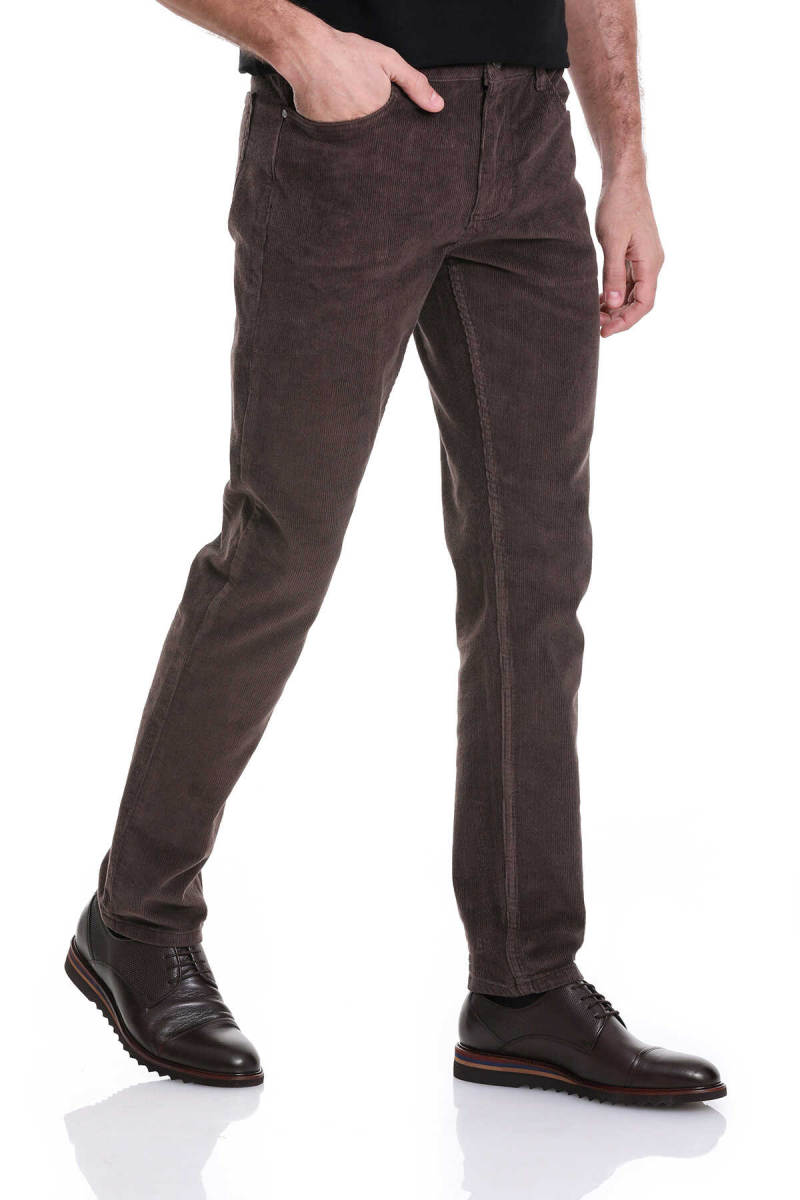 Vizon Dinamik Fit 5 Cep Casual Kadife Pantolon - Hatem Saykı (1)