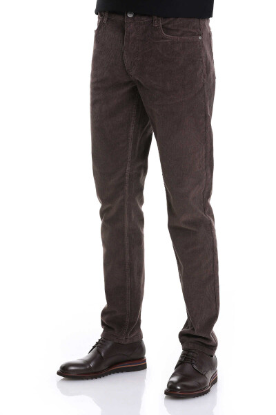 Vizon Dinamik Fit 5 Cep Casual Kadife Pantolon - 4