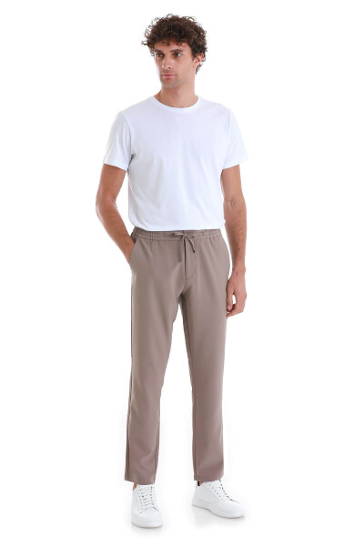 Vizon Dinamik Fit Düz Yandan Cepli Jogger Pantolon - 2