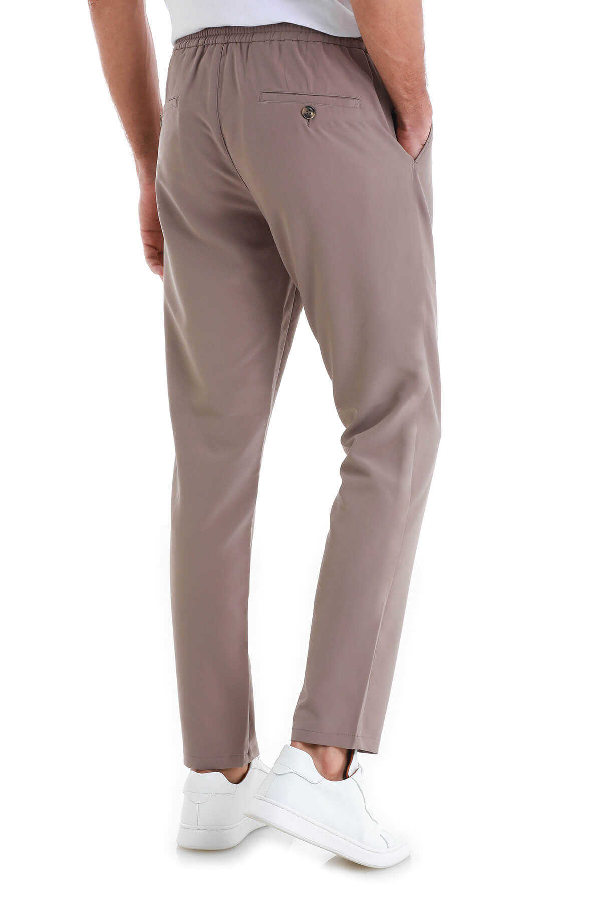 Vizon Dinamik Fit Düz Yandan Cepli Jogger Pantolon - 6