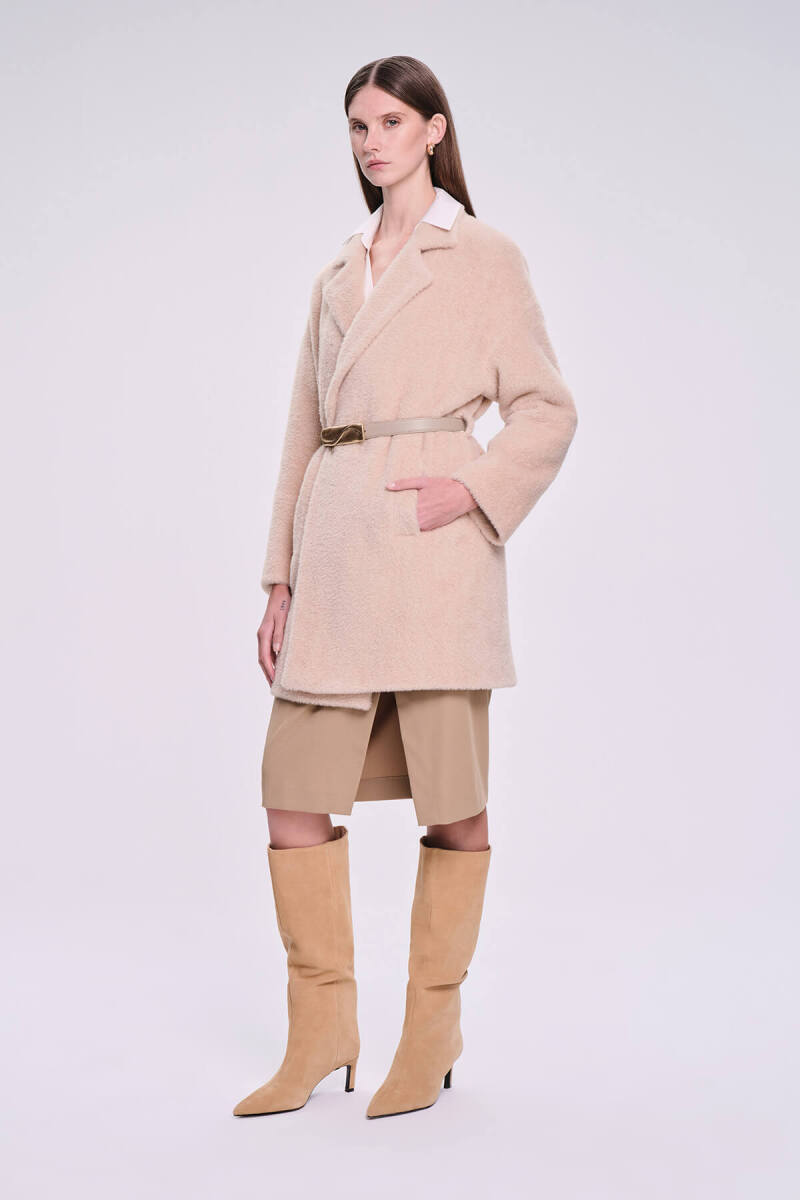 Saykı Woman Vizon Dinamik Fit Mono Yaka Manto - Saykı Woman (1)