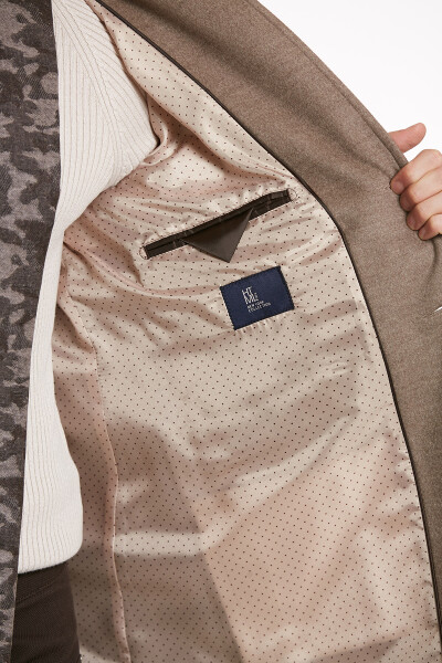 Vizon Regular Fit Mono Yaka Spor Palto - 5