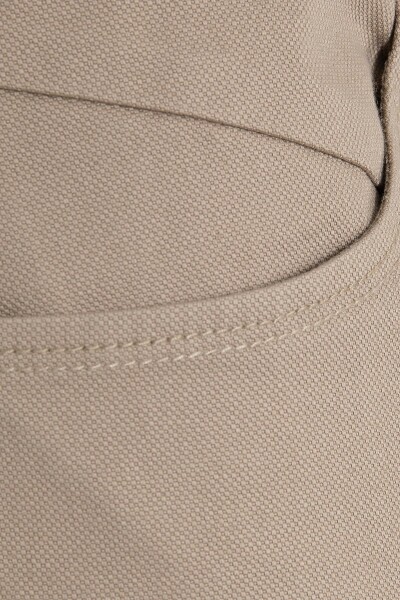 Vizon Desenli Slim Fit Pantolon - 3