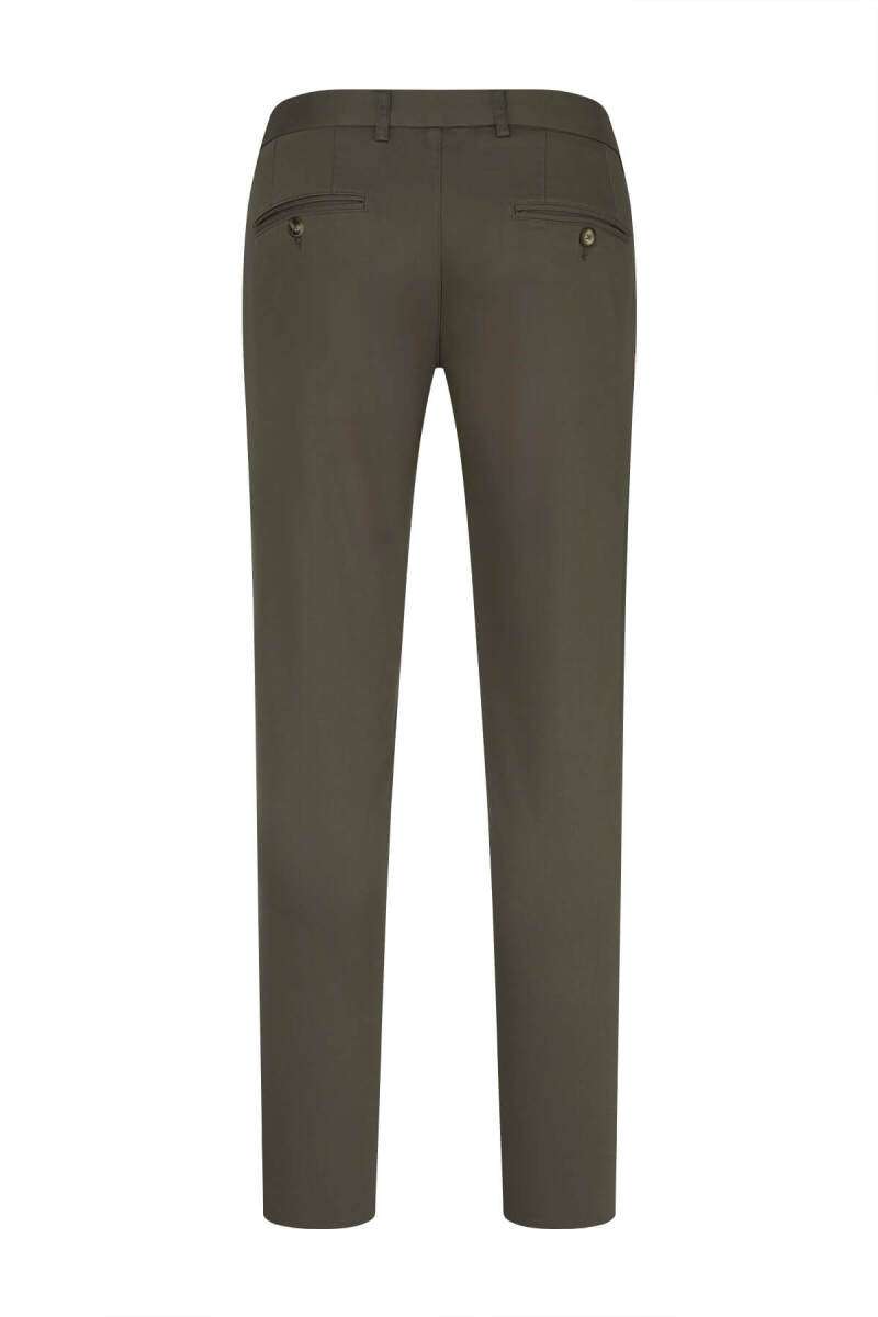 Vizon Rahat Kesim Yandan Cepli Pamuklu Kanvas Pantolon - Saykı (1)