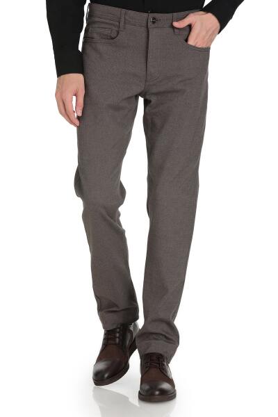 Vizon Regular Fit 5 Cep Pamuklu Kot Pantolon - 1