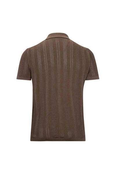 Vizon Regular Fit Apaş Yaka Gömlek Tişört - 2