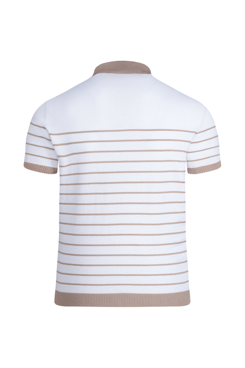 Vizon Regular Fit Apaş Yaka Pamuklu Tişört - Hatemoğlu (1)