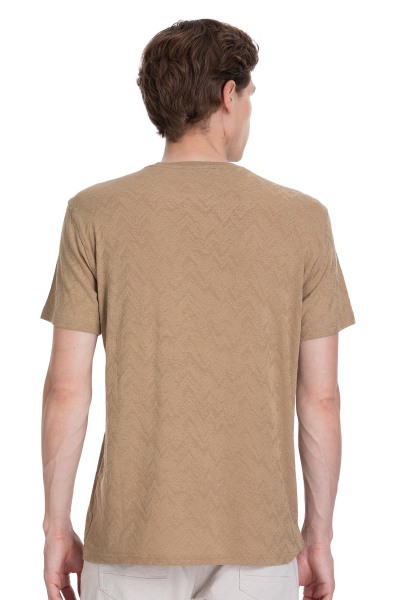 Vizon Regular Fit Bisiklet Yaka Tişört - 5