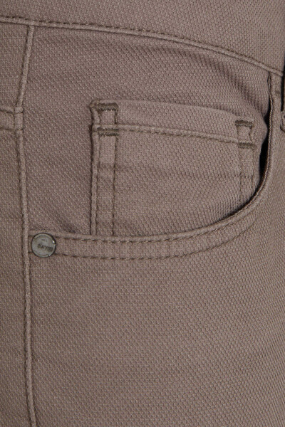 Vizon Regular Fit Desenli Pamuklu 5 Cep Kanvas Pantolon - 3