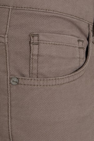 Vizon Regular Fit Desenli Pamuklu 5 Cep Kanvas Pantolon - Thumbnail