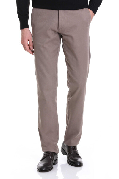 Vizon Regular Fit Pamuklu Yandan Cepli Basic Kanvas Pantolon - 1