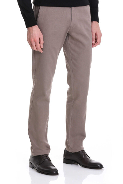 Vizon Regular Fit Pamuklu Yandan Cepli Basic Kanvas Pantolon - 3