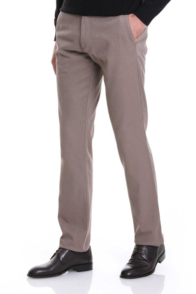 Vizon Regular Fit Pamuklu Yandan Cepli Basic Kanvas Pantolon - 4