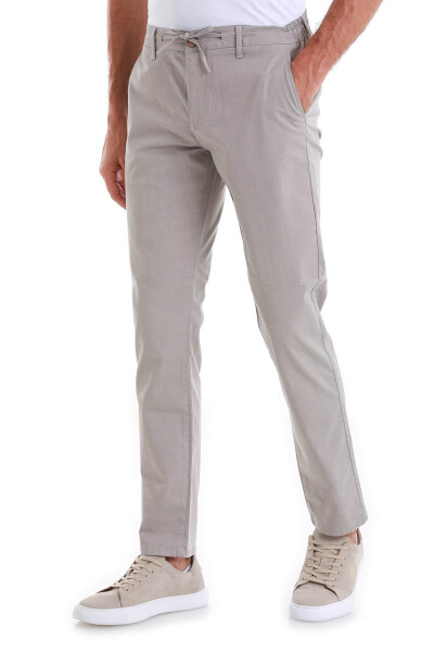 Vizon Regular Fit Desenli Yandan Cep Pamuklu Jogger Pantolon - 3