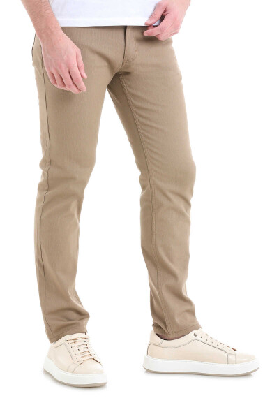 Vizon Regular Fit 5 Cep Pamuklu Kanvas Pantolon - 4