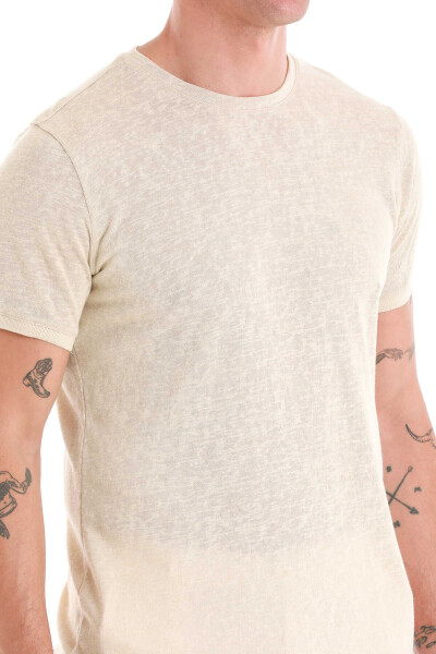 Vizon Regular Fit Bisiklet Yaka Pamuklu Tişört - 5