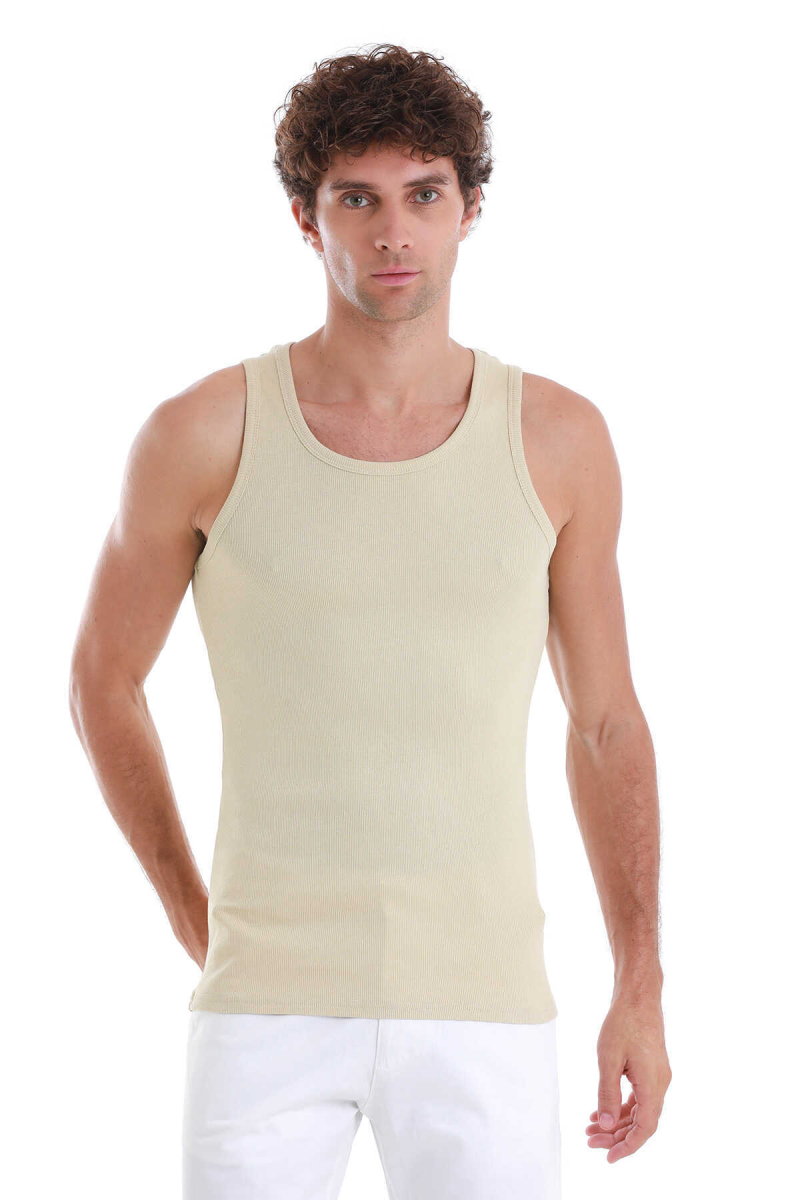 Vizon Regular Fit Pamuklu Örme Atlet - Hatemoğlu