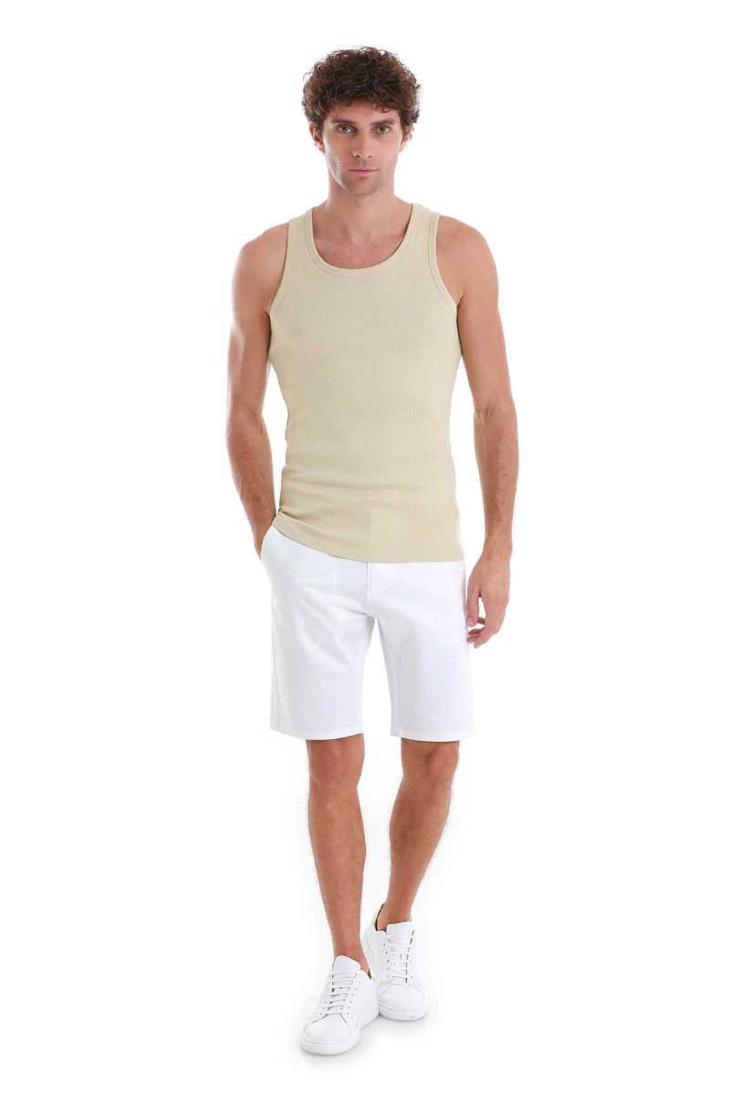 Vizon Regular Fit Pamuklu Örme Atlet - Hatemoğlu (1)