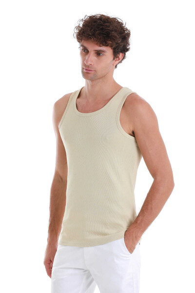 Vizon Regular Fit Pamuklu Örme Atlet - 3