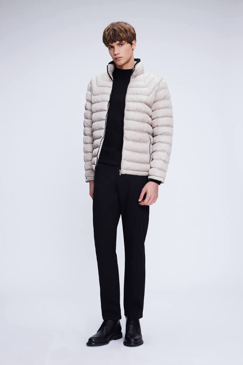 Vizon Regular Fit Hakim Yaka Şişme Mont - Hatemoğlu (1)