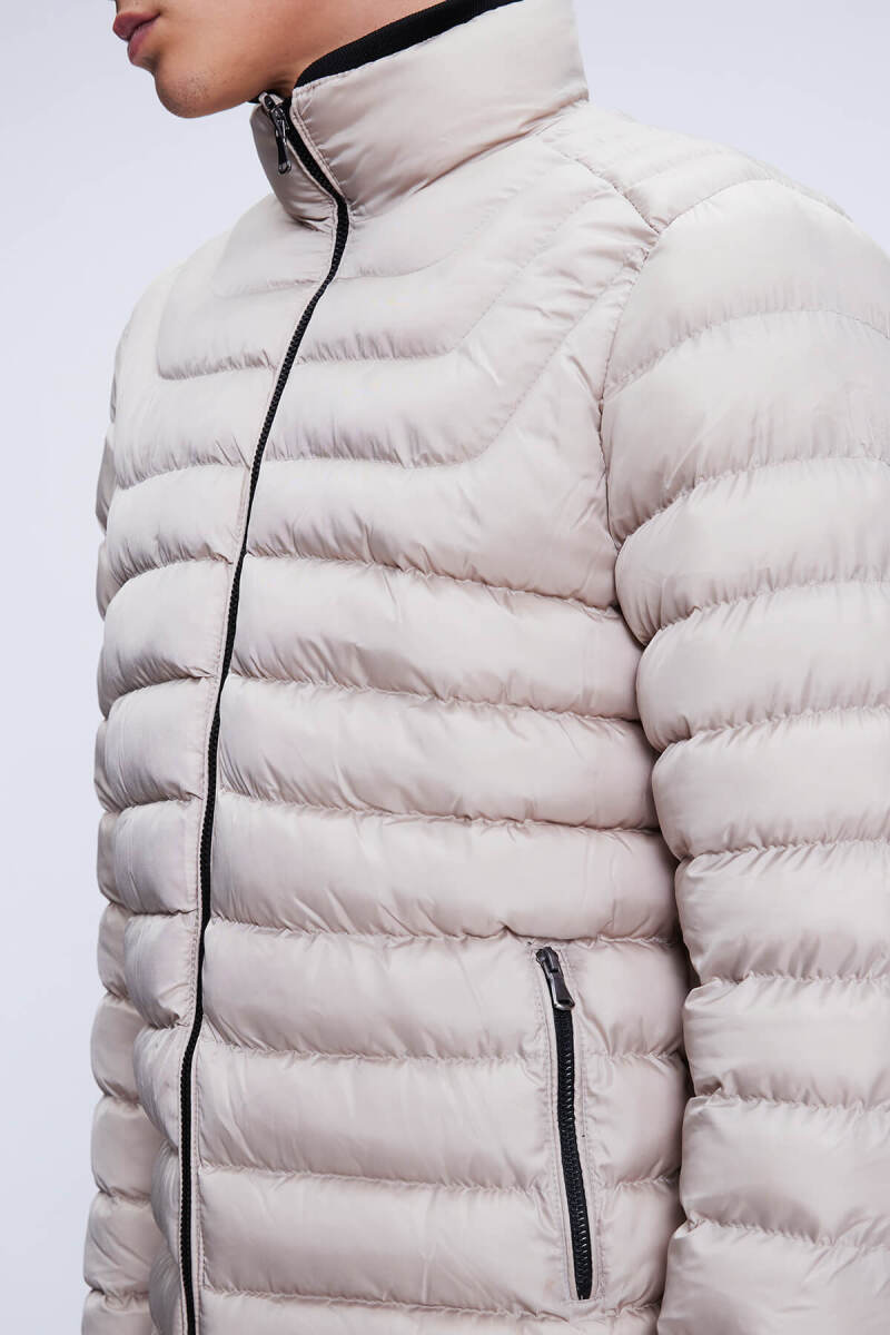 Vizon Regular Fit Hakim Yaka Şişme Mont - Hatemoğlu (1)