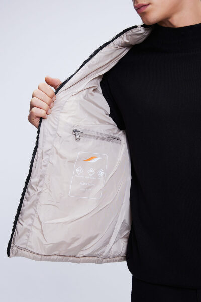 Vizon Regular Fit Hakim Yaka Şişme Mont - 4