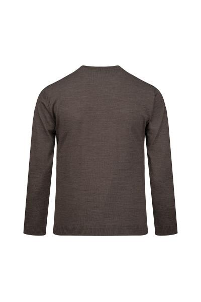 Vizon Regular Fit Jakarlı Yarım Balıkçı Yaka Yünlü Kazak - 3